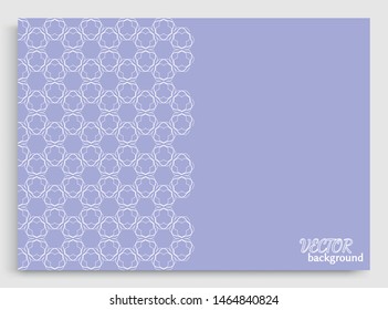 Abstract line background with place for the text. Greeting card or Wedding invitation template. Geometric trendy linear background, lace texture, tribal ethnic arabic, indian decorative ornament