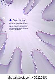 Abstract line background. Place for text.