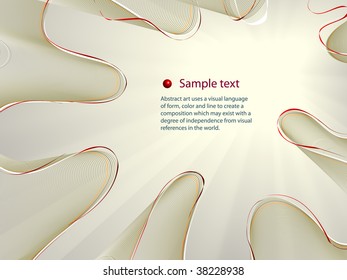 Abstract line background. Place for text.