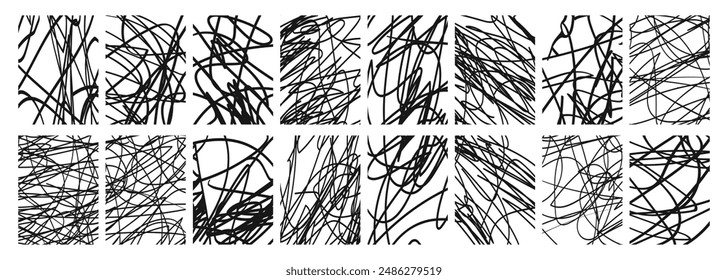 Abstract line background set black color