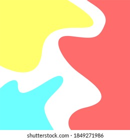 abstract line background with soft color in square format for background