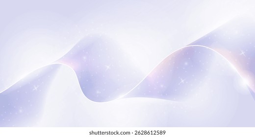 Abstract line Background soft pastel waves with glowing sparkles create a dreamy, elegant, and futuristic.