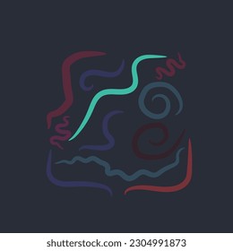 abstract line background and texture, vector modern, Ilustration
