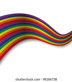 Abstract Line Background Vector