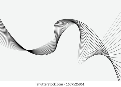 Abstract line background vector design.