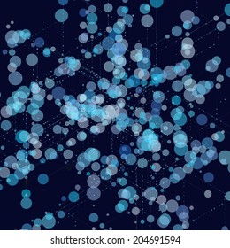 Abstract line background. Vector illustration for break through in technology.