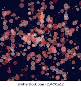 Abstract line background. Vector illustration for break through in technology.
