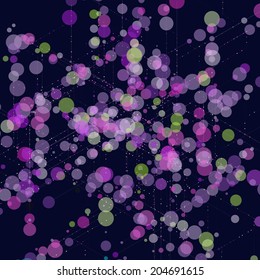 Abstract line background. Vector illustration for break through in technology.