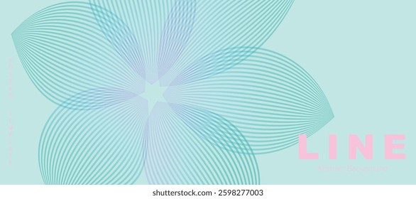 Abstract line background vector. Wallpaper design with vibrant wavy line ,curve in motion. Illustration for banner, social media, backdrop, ads.