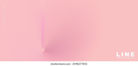 Abstract line background vector. Wallpaper design with vibrant wavy line ,curve in motion. Illustration for banner, social media, backdrop, ads.