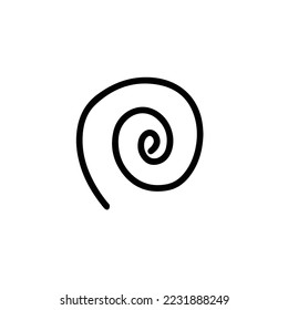 Abstract line and black color vector illustration