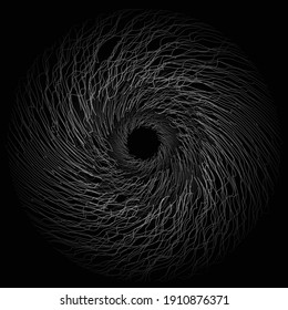 Abstract Line Black Hole Background