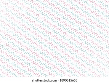 Resumen del patrón de línea azul y rosa sobre fondo y textura blancos. Ilustración del vector