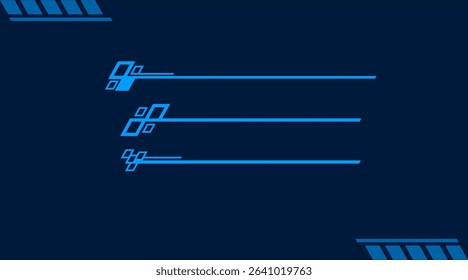Abstract line borders with a modern and futuristic tech style, featuring sleek geometric patterns, dynamic digital accents, and cutting-edge design elements