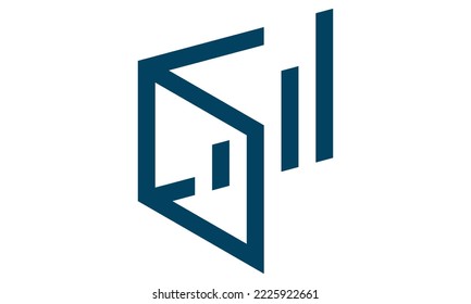 abstract line business logo template