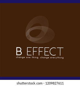 Abstract Line Butterfly Effect Logo Icon Vector Element. Butterfly logo template