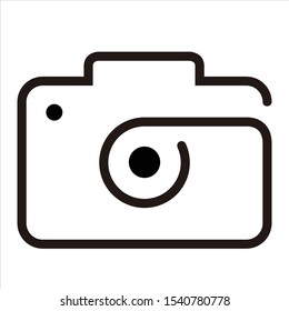 Abstract line Camera Logo. photography design logo template