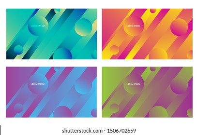Abstract line and circle background