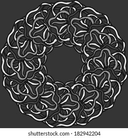 Abstract line circle. Mandala