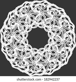 Abstract line circle. Mandala