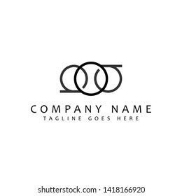 Abstract line circle shape logo design template.- Vector