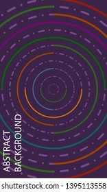 Abstract line circle simple background. Applicable for design covers, annual reports, posters and business cards - Vector