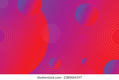 Abstract line circles red purple color. Circle lines bright color modern glow liquid color. Circle pattern wallpaper. Modern style gradient color palate background. Minimal background wallpaper.