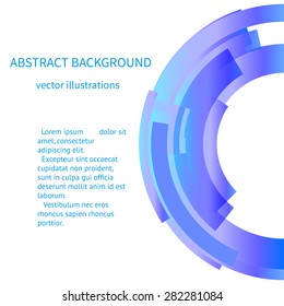 Abstract line color design element . Abstract artistic background with space for text. Vector illustration/ EPS 10