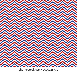 Abstract. Line colors USA blue, red, white colors seamless pattern background. Design for Independence Day, 4th of July. vector.