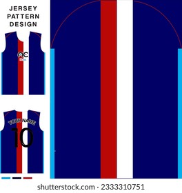 Abstract line concept vector jersey pattern template for printing or sublimation sports uniforms football volleyball basketball e-sports cycling and fishing Free Vector.