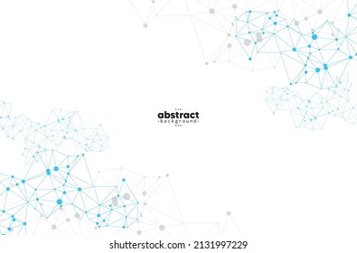 abstract line connect with color dots on white background use for food drinking product label technology advertisement and presentation website template vector eps.