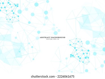 línea abstracta con línea de conexión formulario de fondo de tema de ciencia química para publicidad folleto plantilla de página web de diseño de paquete de presentación de producto eps vectoriales.