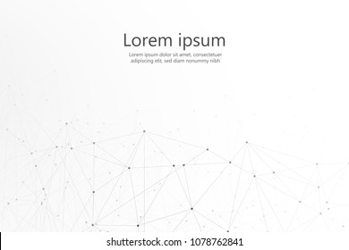 abstract line connection design concept. vector illustration