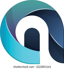 Abstract line and connection logo illustration in trendy and minimal style isolated on background