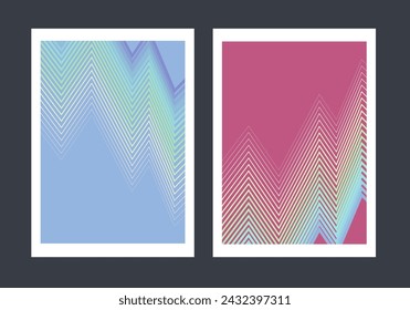 Plantilla de fondo de cubierta de curva de línea abstracta, fondo de patrón de línea, listo para usar.