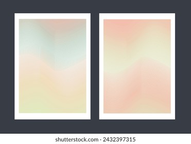 Abstract line curve cover background template, line pattern background, ready to use.