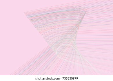 Abstract line & curve geometric pattern, colorful & artistic for graphic design, catalog, textile or texture printing & background. Vector illustration graphic.