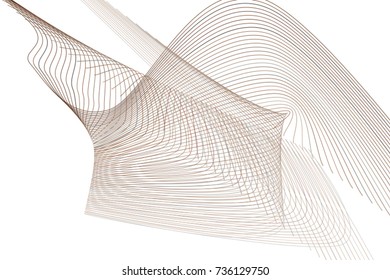 Abstract line & curve geometric pattern, colorful & artistic for graphic design, catalog, textile or texture printing & background. Vector illustration graphic.