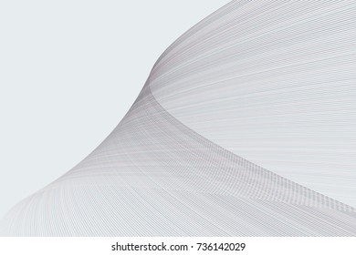 Abstract line & curve geometric pattern, colorful & artistic for graphic design, catalog, textile or texture printing & background. Vector illustration graphic.
