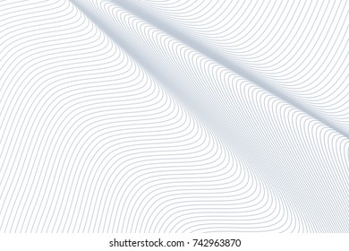 Abstract line, curve & wave geometric pattern, colorful & artistic for graphic design, catalog, textile or texture printing & background. Vector illustration graphic.