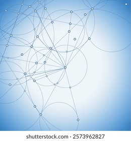 abstract line data connection technology background