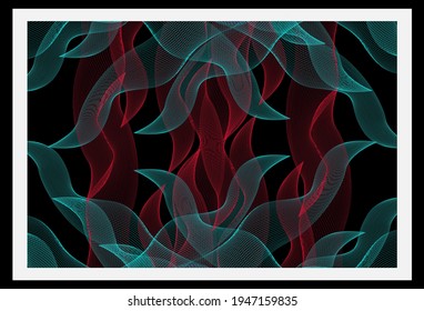 abstract line design with good color combinations