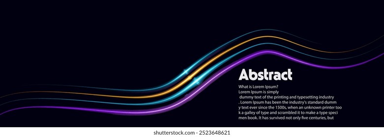 abstract line design, abstract image of creative glittering colorful  wave curvy line design elements with minimal texture