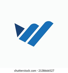 abstract line design logo vector