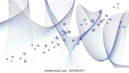abstraktes Liniendesign mit kleinem Design 
