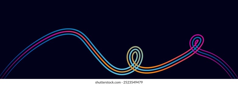 abstract  line design, Wavy Lines Isolated on White Abstract Background Design