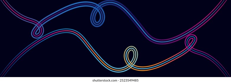 Diseño abstracto de la línea, líneas onduladas aisladas en el diseño Abstractas blanco del fondo