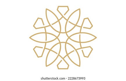 abstract line diamond logo template