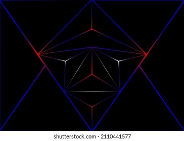 Dirección de línea abstracta en el diseño de malla hexagonal fondo futurista de lujo moderno