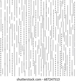 Abstract line dot seamless white pattern. Stripped tile texture